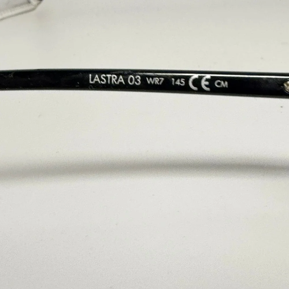 Safilo Lastra 03 WR7 Black Tortoise Rectangular Eyeglass Frames Italy 145mm